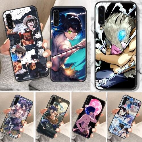 Demon Slayer Hashibira Inosuke Phone Case For Samsung Galaxy A 10 12 20E 21S 30 32 40 50 51 52 70 71 72 5 6 7 2016 2018 black