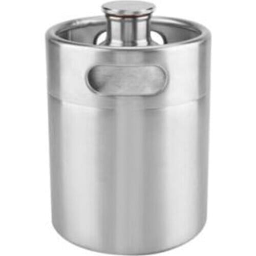 Hot Stainless Steel Keg Beer Growler Portable Beer Bottle Home Beer Making Bar Tool Mini Keg