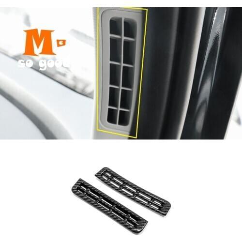 Mycarsogood ABS Carbon For Hyundai Elantra 2021 2022 Car front Small air conditione outlet AC Vent Decoration Cover Trim Sticker