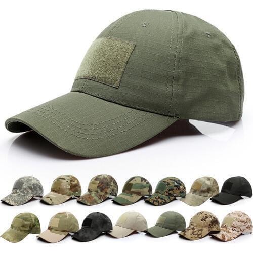 Adjustable Baseball Cap Tactical Summer Sunscreen Hat Camouflage Military Army Camo Airsoft Hunting Camping Hiking Fishing Caps