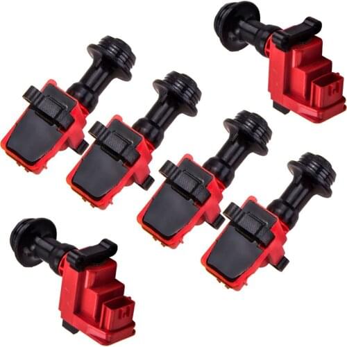 6 Pcs Ignition Coil Packs for Nissan S2 Skyline R33 R34 RB25DE RB25DET STAGEA