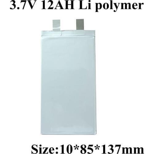 7pcs 3.7v 12Ah Lithium Battery Lipo Polymer 13ah 10ah 15ah for Diy Pack Battery 24v 12ah Bateria Litio 24v Power Supply Storage