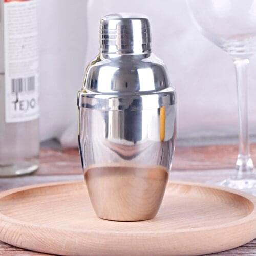 250ml Cocktail Mixer Stainless Steel Cocktail Shaker Wine Drinking Boston Style Shaker Party Bar Tools 1Pcs