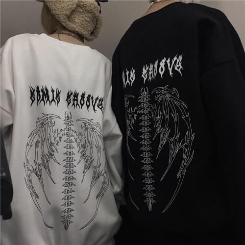 Korean Fashion Streetwear Hip-hop Hoodie 2021 Men And Women Flame Letters Print Coat Autumn Harajuku Jacket Hooded Sweatshirts