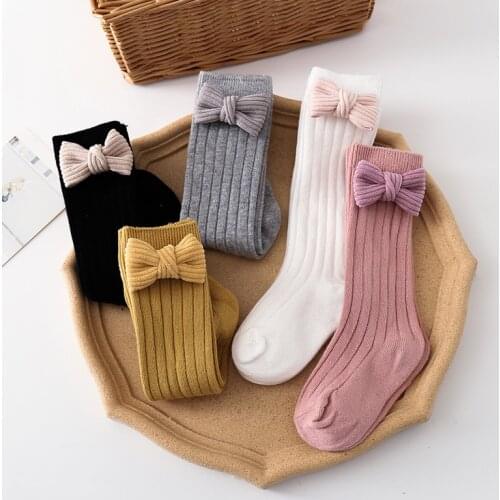Kids Baby Girls Fashion Bowknot Socks Stylish Comfortable Socks for Children Girls