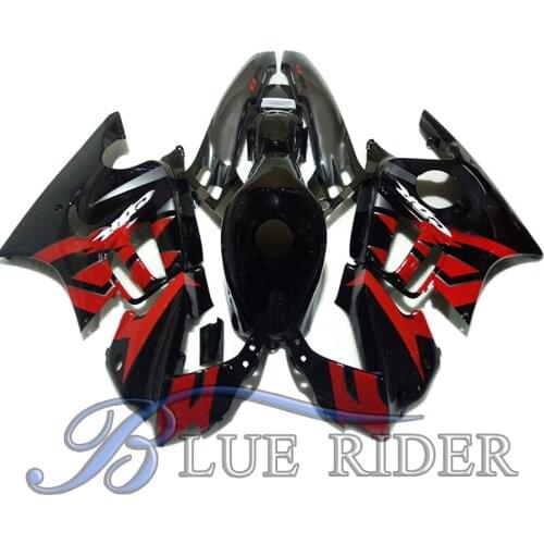 Motorcycle Fairing Kit For HONDA CBR 600 F3 1995 1996 Motorcycle Fairings Parts CBR600F 95 96 Black Red + Tank Cover