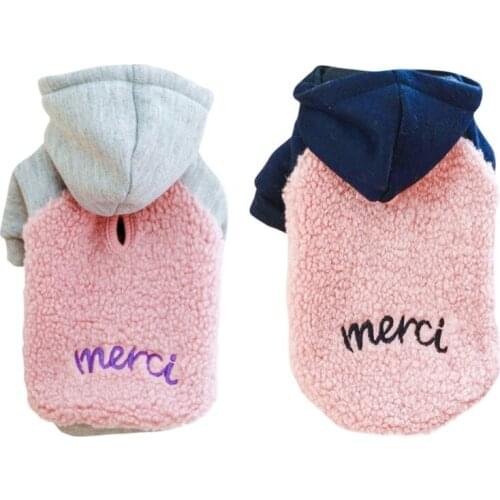 Autumn Winter Warm Pet Dog Hoodies Clothes Suit for Chihuahua Shih Tzu Puppy Sweatshirt Coat with Hat Pets Clothing