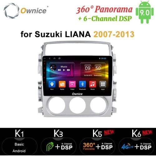Ownice Octa Core 4G 64G 9''Android 9.0 Car dvd Stereo player carplay Radio 360 Panorama Optical 4G for Suzuki Liana 2007 - 2013