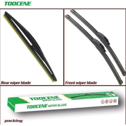 Front And Rear Wiper Blades For Citroen C4 Aircross 2012 2013 Rubber Windscreen Windshield Wipers Car Accessories 24+21+10