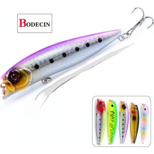 Float Popper Artificial/Hard/Fake/Bass/Trout/Cap Baits For Fishing Lures/Tackle Sea Top Water Wobblers For Pike/Trolling/Fish