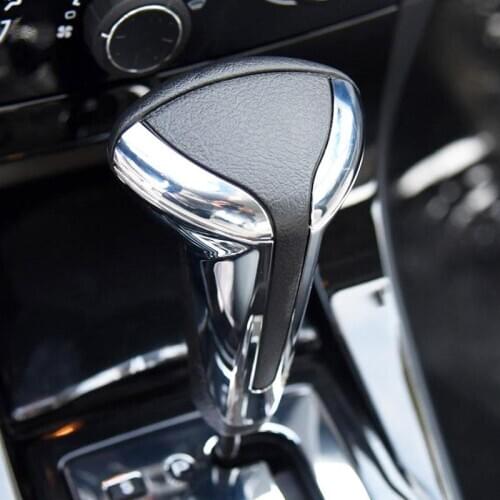 Chrome Matte Gear Head Shift Knob AT Automatic Handball Case For Citroen C4 Triumph Sega Peugeot 307 Accessories