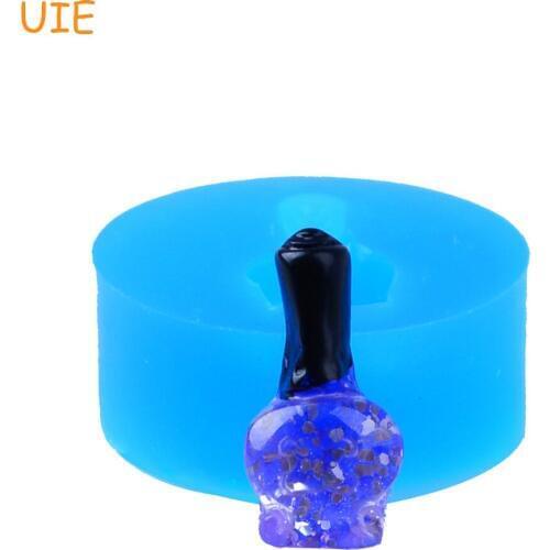 FYL242U 22mm Nail Varnish Silicone Mold for Cake Decorating Fondant Marshmallow Jewelry Icing Candy Miniature Food