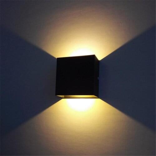 6W LED Square Wall Lights Indoor LED Wall Lamp Bedside Stair Aisle Lighting Lamps Bedroom Wall Decoration Arts Wall Lamp