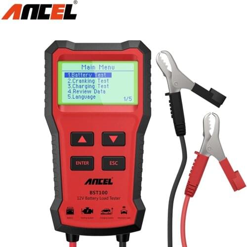 ANCEL BST100 Car Battery Tester For 6V/12V Analyzer 100 to 2000 CCA Car Quick Cranking Charging Tester Battery Tool