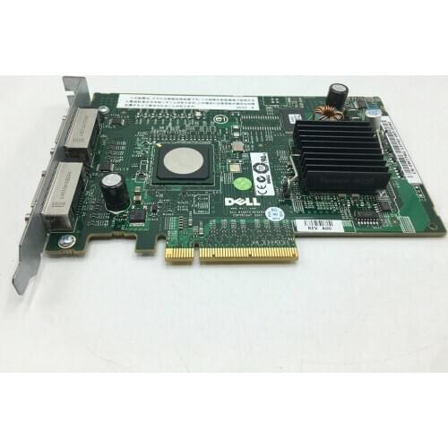 Pulled M778G FD467 PERC 5/E PCIe HBA SAS Dual Channel Raid Controller for MD3000