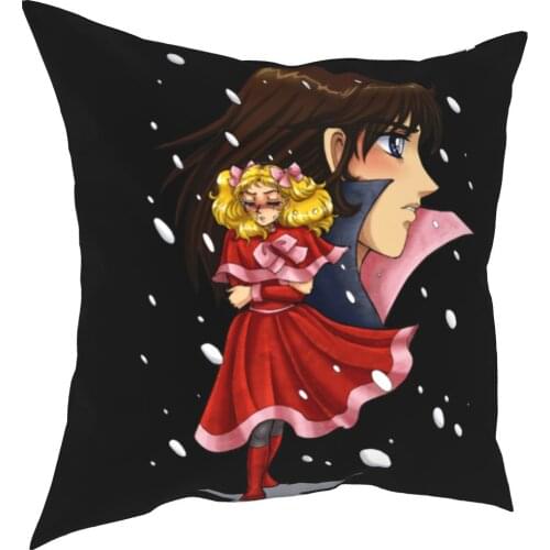 Candy Candy Terry Snow Pillowcase Soft Polyester Cushion Cover Gift Anime Pillow Case Cover Home Zippered 18"