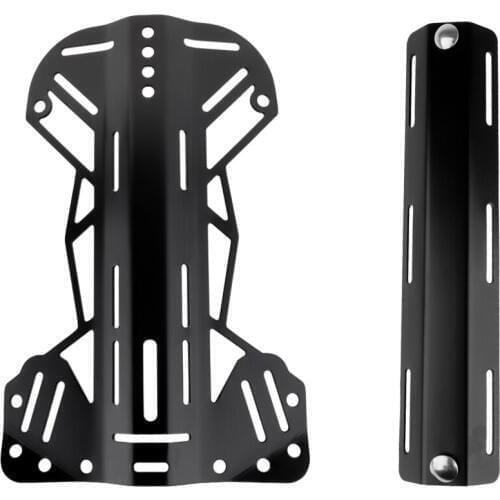 Dive Backplate with Single Tank Adapter and Screws Hardware Scuba Diving Snorkeling Gear Equipment Scuba Diver Backplate
