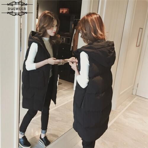Womens Waistcoats Vests Winter Women Hooded Warm Vest Large Size Soft Elegant Lovely Korean Style Zipper Leisure