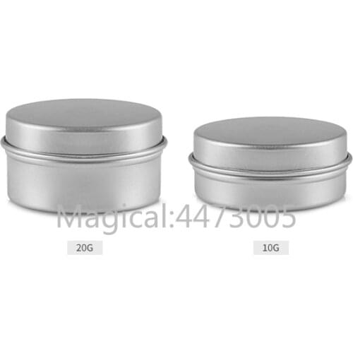 100pcs/lot 200pcs/lot 10G 20G Empty Superior Quality Cream Container, Cosmetic Lipstick Sub Aluminum Case, Aluminum Ointment Jar