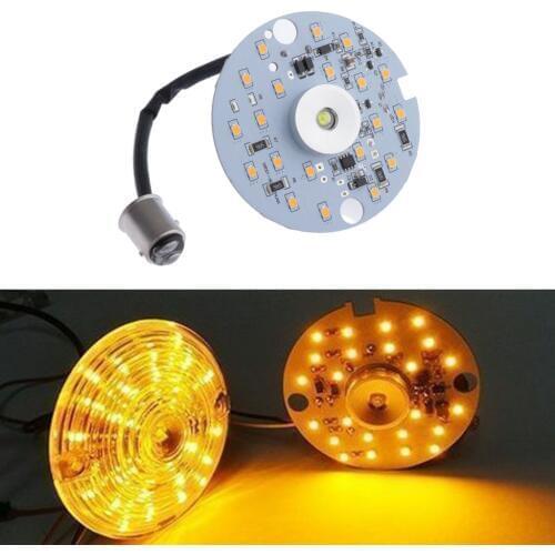 2X Amber Dual LED1157 Turn Signal for Harley Daytime Running Light