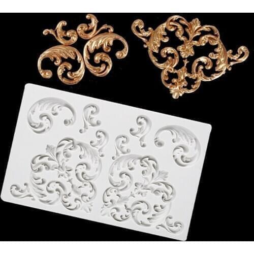 3D Border Fondant Mold Cake Silicone Mold Chocolate Gumpaste Mould Cake Decorating Tools