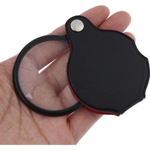 8*50mm Mini Pocket Folding Jewelry Magnifier Magnifying Eye Glass Loupe Lens Tool Parts 1Pc
