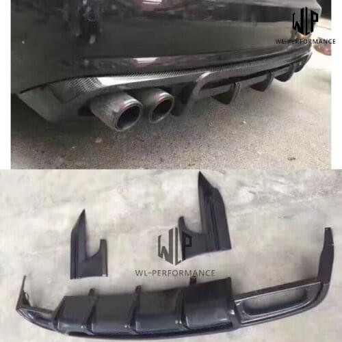 A6 RS6 ABT style Carbon Fiber Car Body Kits Rear Diffuser Rear Lip Side splitters For Audi A6 Car body kit 13-16