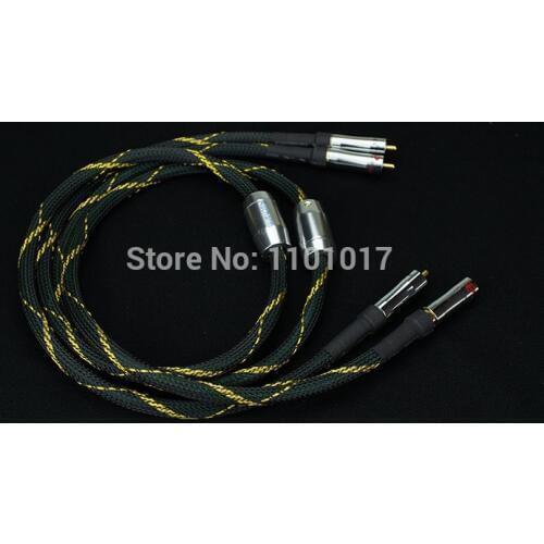 Aucharm AURSCR1 RCA Interconnect Cable HIFI EXQUIS 4N OFC Red Copper Signal Audio Wire x2 PCS