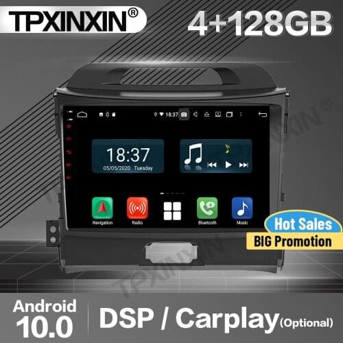 128G Carplay Car Radio 2 Din Stereo Receiver Android For Kia Sportage 3 2010-2012 2013 2014 2015 2016 GPS Navi Player Audio Unit