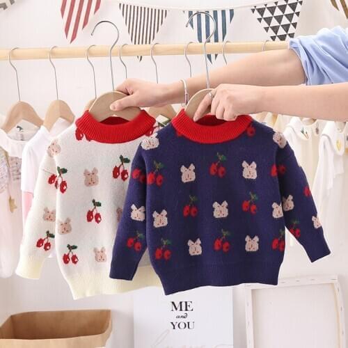 Childrens Cashmere Sweater 2020 New Fashion Mens and Womens Baby Pullovers Festive Casual Korean Knitted Childrens Sweaters