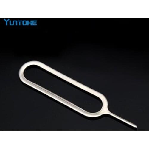 Sim Card Needle For iPhone se 7 6 s plus 5 5S 4 Samsung S7 edge lenovo Cell Phone Tool Tray Holder Eject Metal Pin 5000pcs