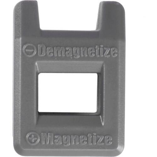 BMBY-Screwdriver Magnetizer Degaussing Demagnetizer Magnetic Practical Pick Up Tool Color:Gray