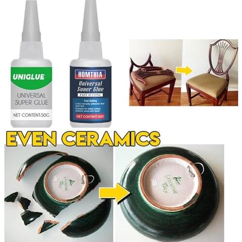 Instant Strong Super Glue Uniglue Universal Super Glue For Resin Ceramic Metal Adhesion Fast Repairing For Toys Crafts Dropship