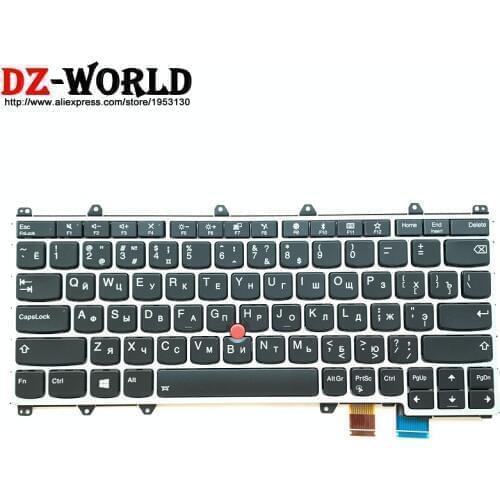 New original Silver RU Russian Backlit Keyboard for Lenovo Thinkpad Yoga 370 20JH 20JJ Backlight Teclado 01EN450 01AV739