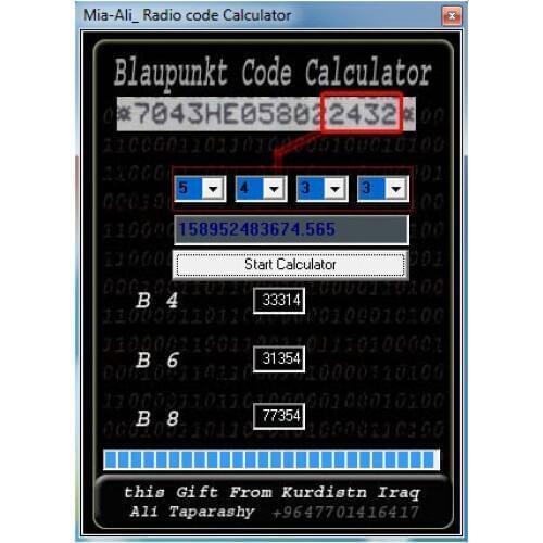 SattvDiag new radio code claculator