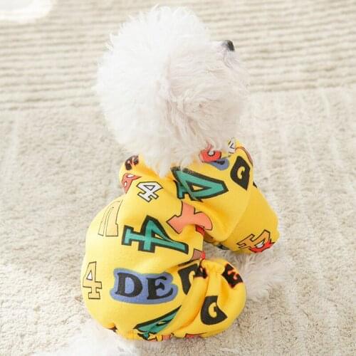 Small Dog Clothing Winter Dog Hoodies Jumpsuit Overalls Puppy Coat Outfits Pomeranian Bichon Schnauzer Poodle Yorkies Clothes
