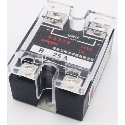 AC220V 25A 2W 470-560K Ohm Single Phase SSVR Solid State Relay Voltage Regulator