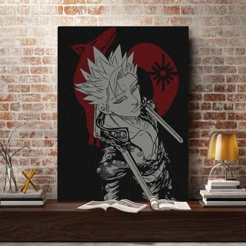 Seven Deadly Sins Anime Posters Sin Ban Nanatsu No Taizai Canvas Painting Wall Art Picture Decoration for Living Room Decor