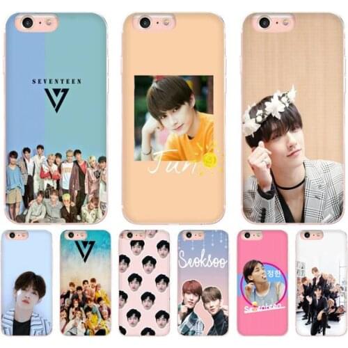 Seventeen JUN DK JOSHUA kpop Phone Case For DIY iPhone X XS MAX 11 11 pro max 6 6s 7 7plus 8 8Plus 5 5S XR SE 2020 case