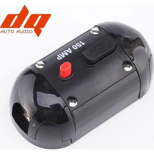 100A 150A 200A 250A 12V Car Truck Audio Amplifier Circuit Breaker Fuse Holder AGU Style Stereo Amplifier Refit 4GA to 4GA Cable