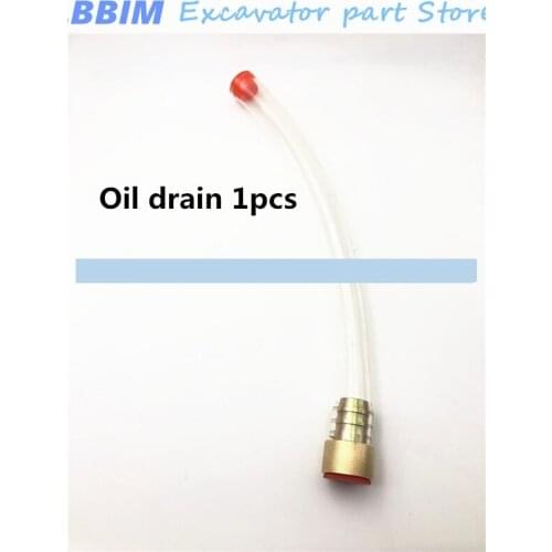 For Volvo EC210/140/290/360/240 oil pan screw drain valve Oil drain switch High quality excavator accessories free shipping