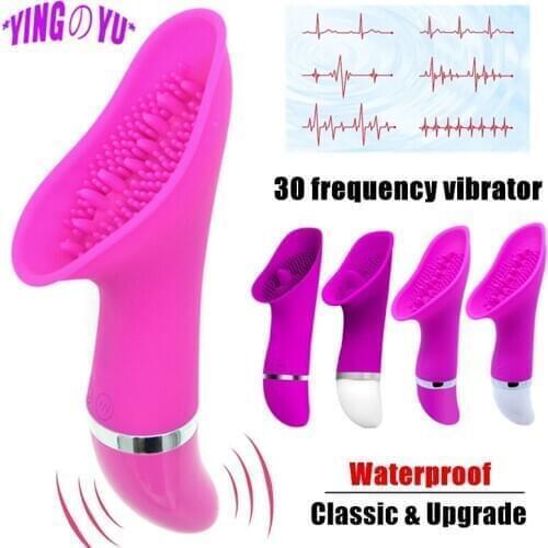 Waterproof Fast Vibrator Tongue Simulator Female Masturbator Clitoral Stimulation Massage AV Adult Supply Clitoris Sucking Toy