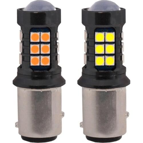 2pcs 1157 P21/5W BAY15D Super Bright LED Car Tail Auto Brake Daytime Running Lights Bulb Parking Signal Lamp Yellow Red White