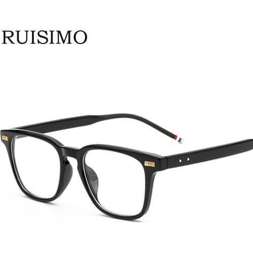 2017 fashion glasses frames optical brand design vintage Square eyeglasses frame glasses for women men women clear lenses