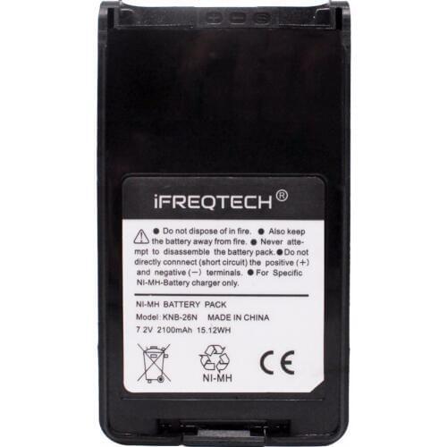 2Pcs KNB-26N 2100mAh Ni-MH Battery for Kenwood KNB-26N TK-2140 TK-2160 TK-2170