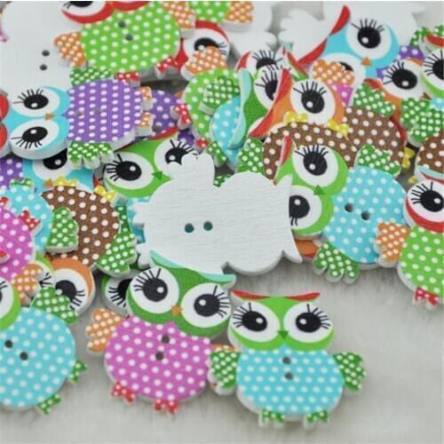 50pcs Mix Color Baby Owl Birds Carton Baby Sewing Craft Scrapbooking WB84