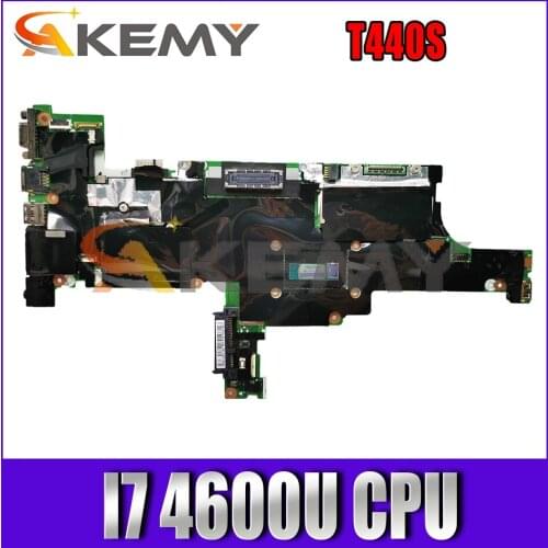Akemy VILT0 NM-A052 For Lenovo Thinkpad T440S Laptop Motherboard CPU I7 4600U 04X3960 04X3963 04X3965 04X3964 04X3962