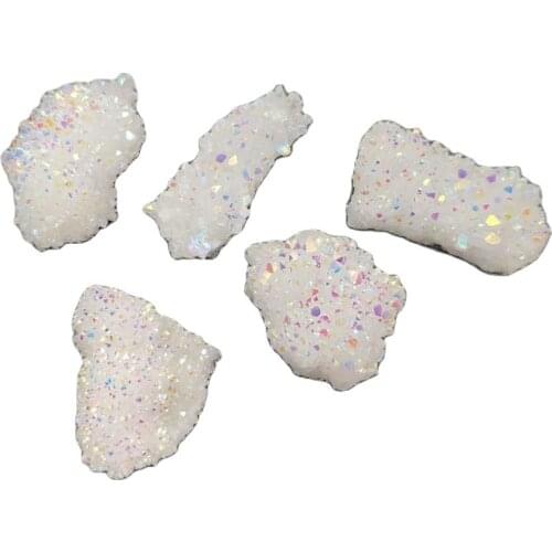 White natural crystal quartz Rare beautiful rainbow aura quartz crystal cluster Ore Mineral Healing Specimens