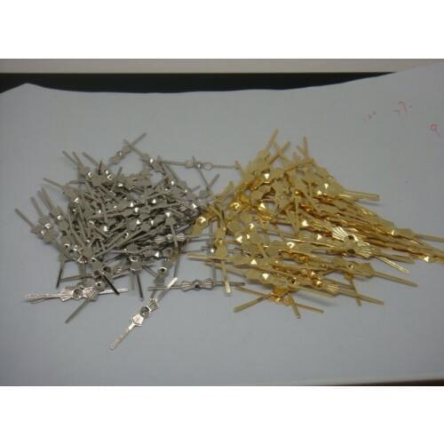 Free shipping 5000pcs 30mm butterfly connectors for glass octagon beads and ball,Gold or Chrome Plated Copper Bowtie Clips decor