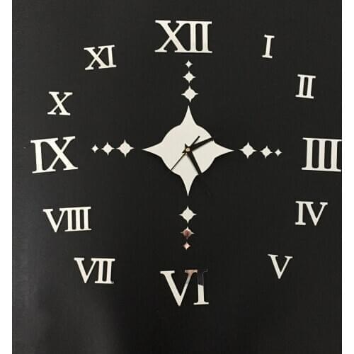 Free Shipping +Creative 3 D Rome digital VI leisure wall clock clock bedroom waterproof decorative quartz clock